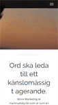Mobile Screenshot of moremarketing.se